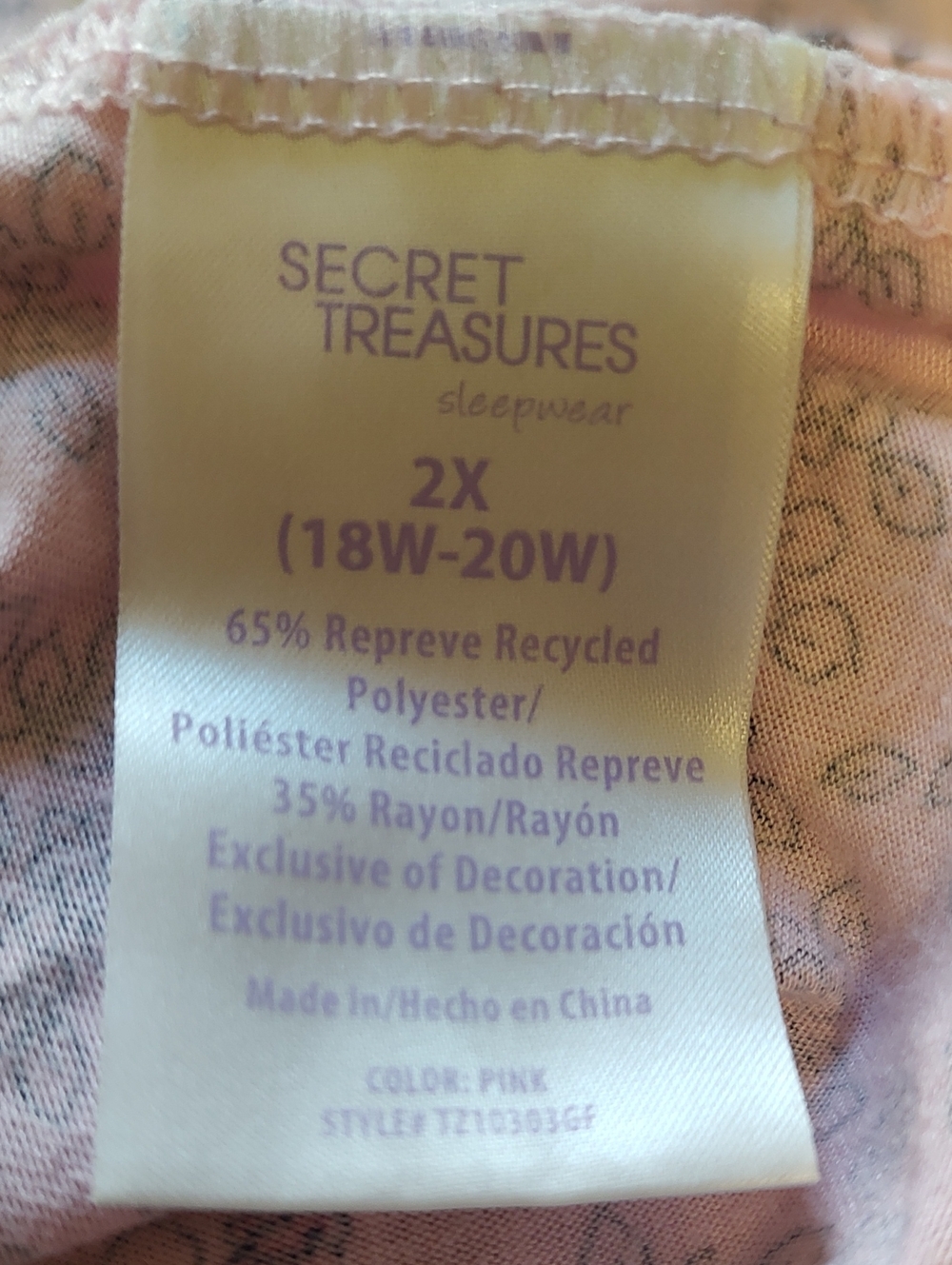 Secret Treasure Pink Floral Lounge wear Dress - Picture 5 of 5